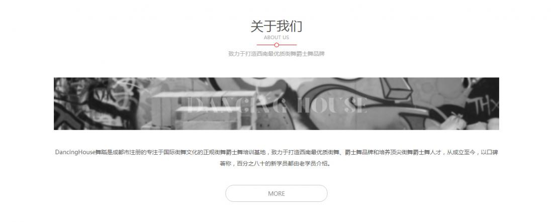 成都dhdance街舞培訓機構企業網站建設